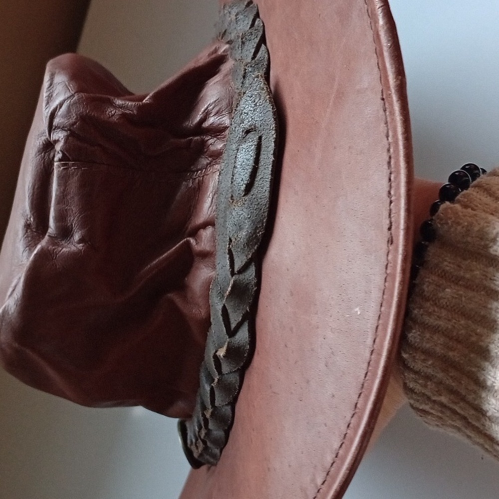 Outback Kangaroo Softy Hat Leather Australia Size Small - Picture 11 of 12